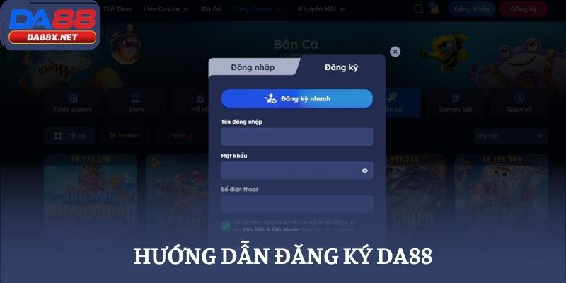 Hướng dẫn đăng ký DA88