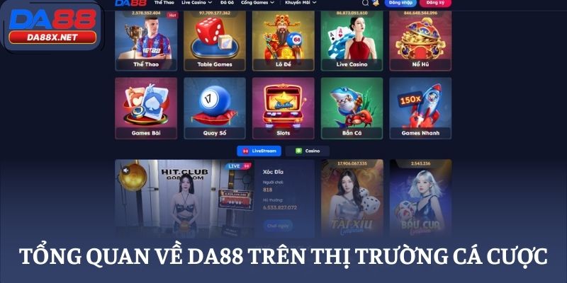 Tổng quan về DA88 trên thị trường cá cược